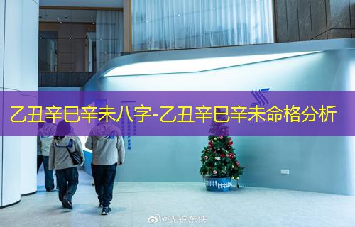  乙丑辛巳辛未八字-乙丑辛巳辛未命格分析