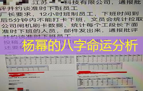  杨幂的八字命运分析