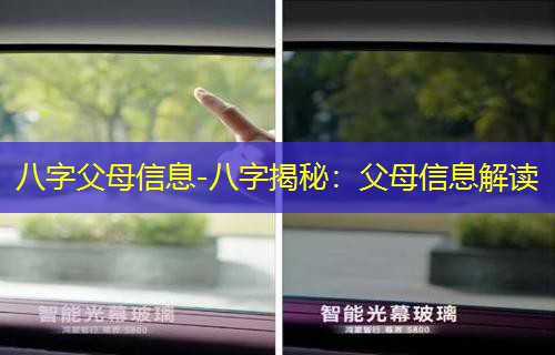  八字父母信息-八字揭秘：父母信息解读