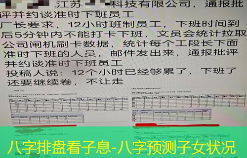  八字排盘看子息-八字预测子女状况