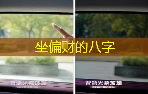  坐偏财的八字
