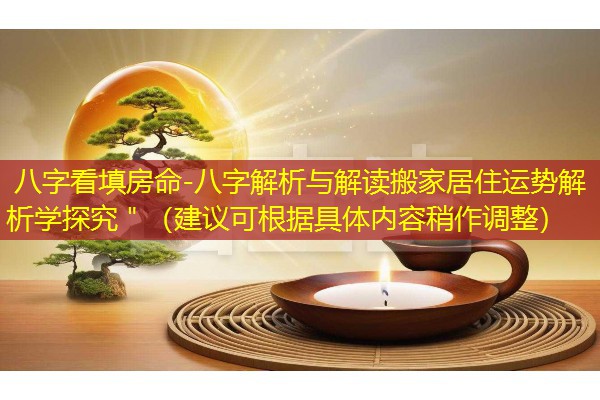 八字看填房命-八字解析与解读搬家居住运势解析学探究＂（建议可根据具体内容稍作调整）