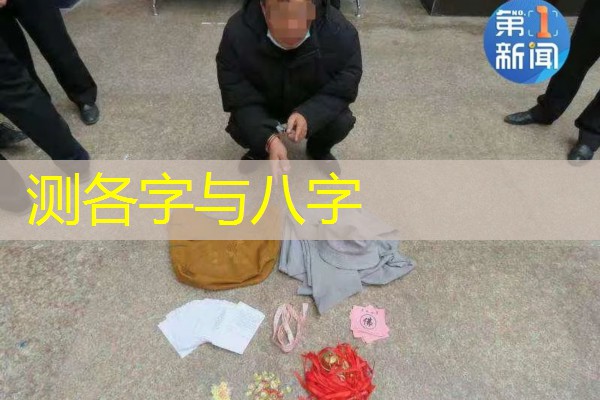 测各字与八字