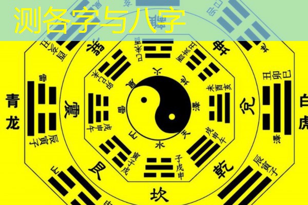  测各字与八字