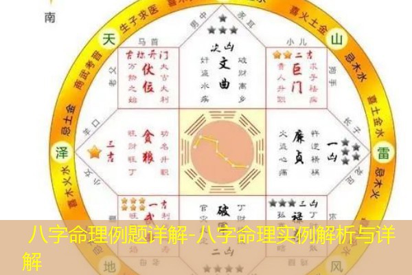  八字命理例题详解-八字命理实例解析与详解