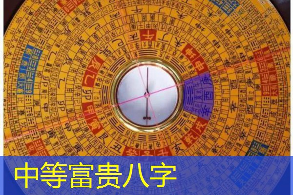  中等富贵八字