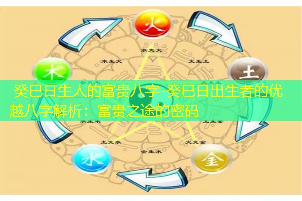  癸巳日生人的富贵八字-癸巳日出生者的优越八字解析：富贵之途的密码