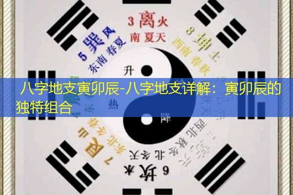  八字地支寅卯辰-八字地支详解：寅卯辰的独特组合