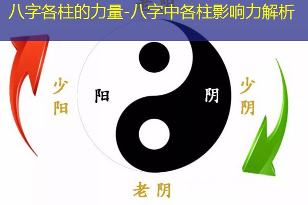  八字各柱的力量-八字中各柱影响力解析