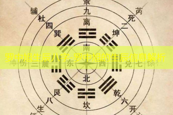  罗中旭生辰八字-罗中旭的生辰信息解析