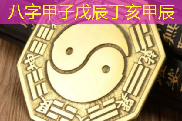  八字甲子戊辰丁亥甲辰