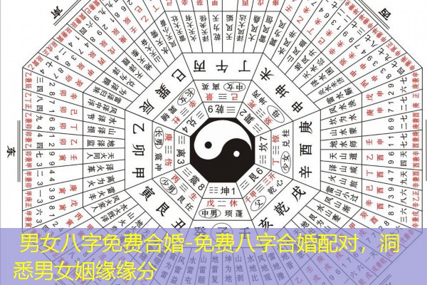  男女八字免费合婚-免费八字合婚配对，洞悉男女姻缘缘分
