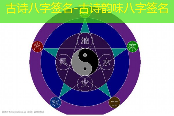  古诗八字签名-古诗韵味八字签名