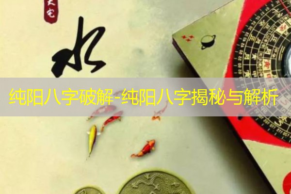  纯阳八字破解-纯阳八字揭秘与解析