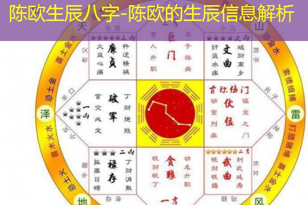  陈欧生辰八字-陈欧的生辰信息解析