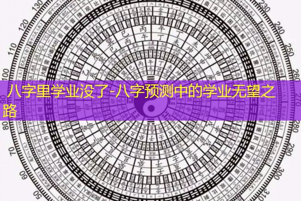  八字里学业没了-八字预测中的学业无望之路