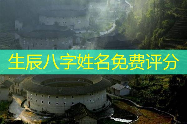  生辰八字姓名免费评分