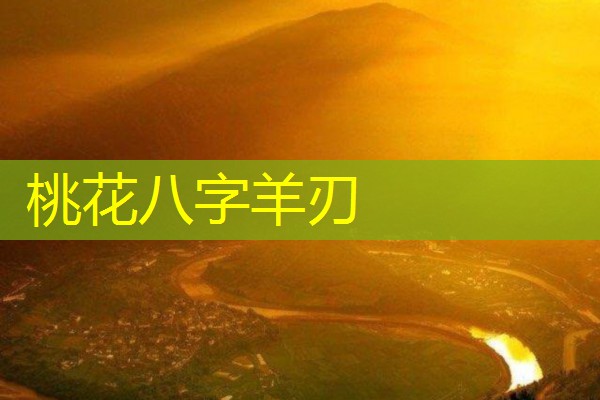  桃花八字羊刃