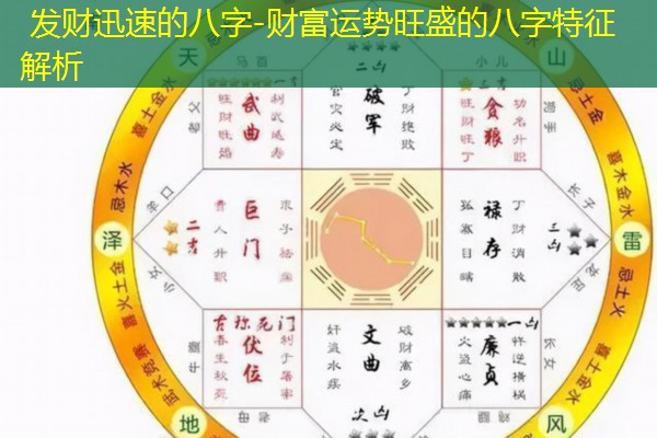  发财迅速的八字-财富运势旺盛的八字特征解析
