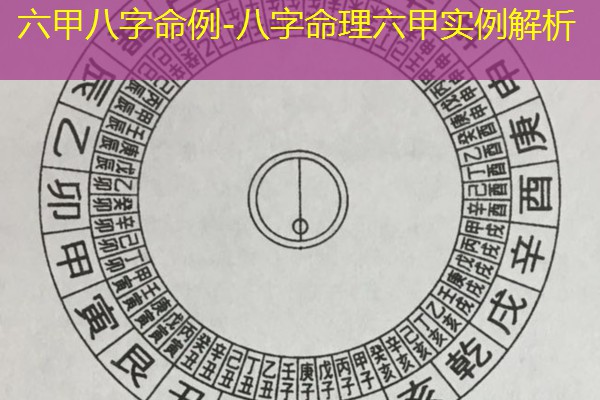  六甲八字命例-八字命理六甲实例解析