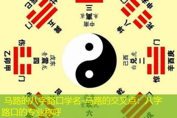  马路的八字路口学名-马路的交叉点：八字路口的专业称呼