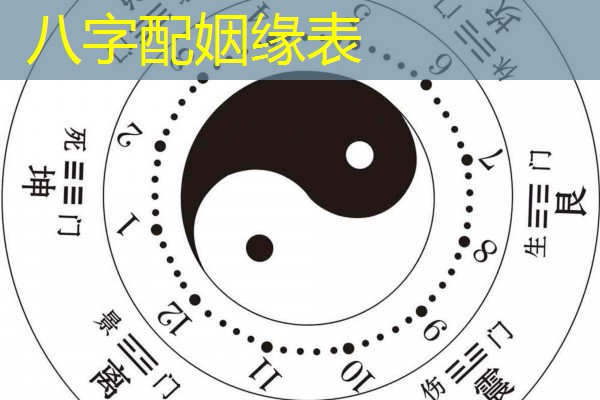  八字配姻缘表