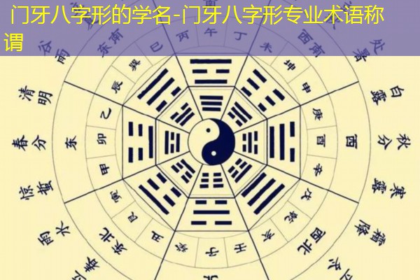  门牙八字形的学名-门牙八字形专业术语称谓