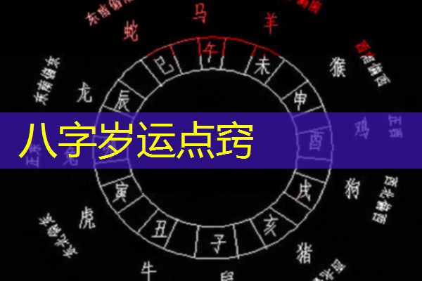  八字岁运点窍