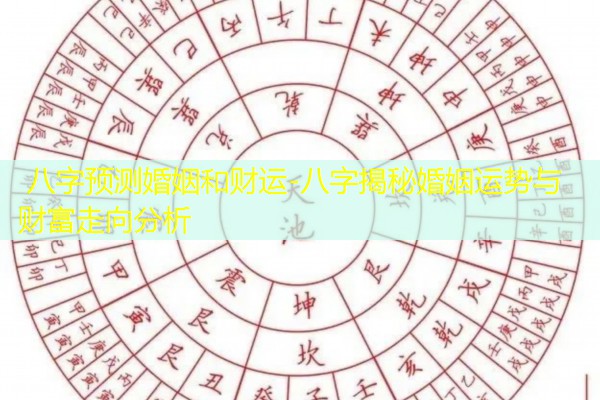  八字预测婚姻和财运-八字揭秘婚姻运势与财富走向分析