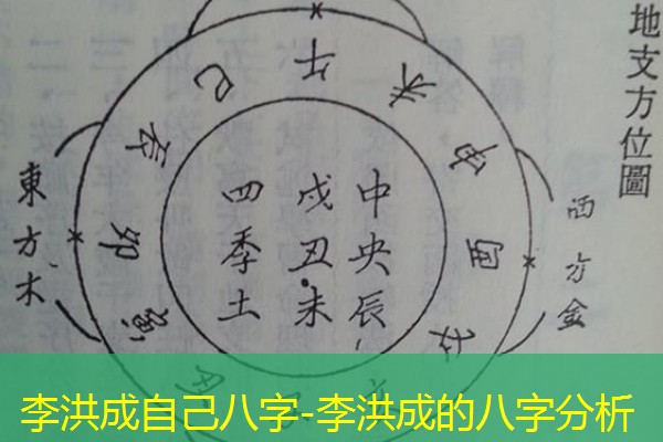  李洪成自己八字-李洪成的八字分析