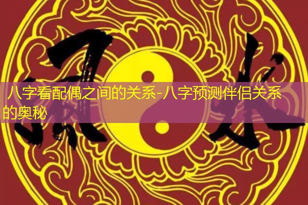  八字看配偶之间的关系-八字预测伴侣关系的奥秘