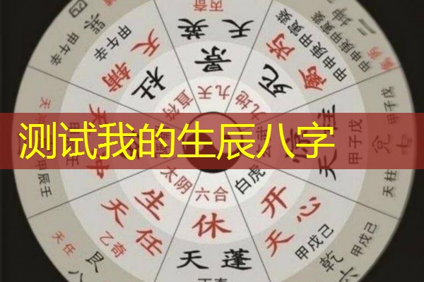  测试我的生辰八字