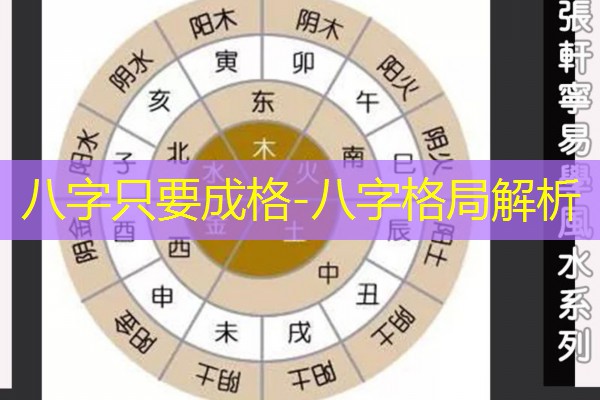  八字只要成格-八字格局解析