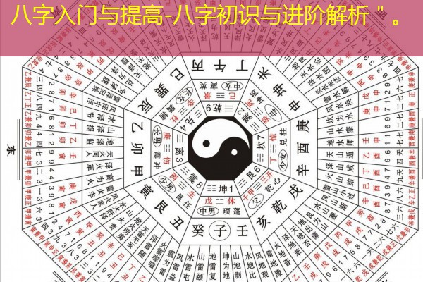  八字入门与提高-八字初识与进阶解析＂。