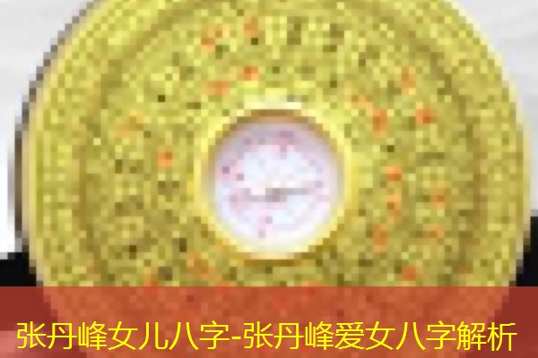  张丹峰女儿八字-张丹峰爱女八字解析