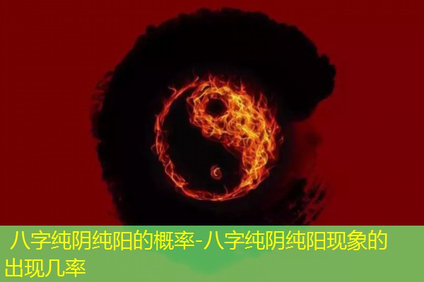  八字纯阴纯阳的概率-八字纯阴纯阳现象的出现几率