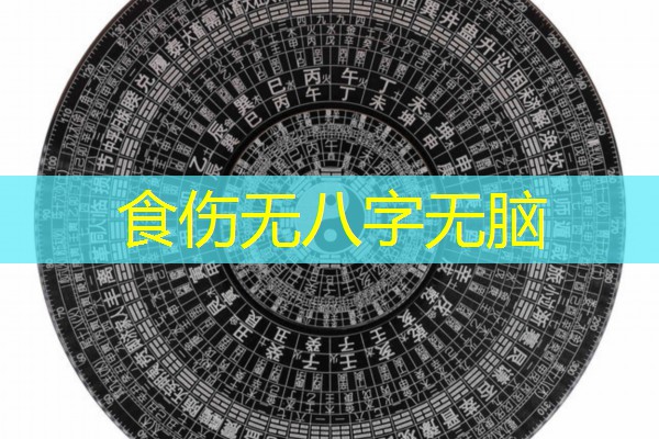  食伤无八字无脑