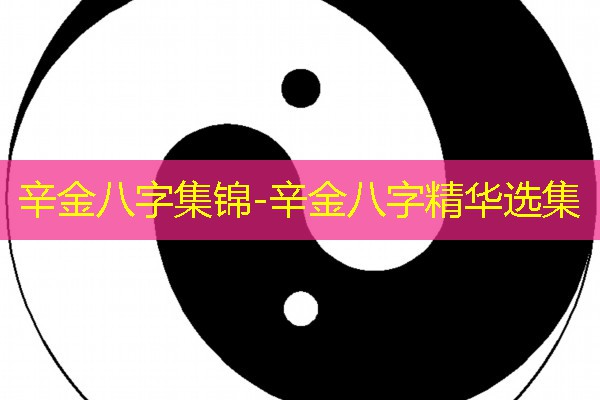  辛金八字集锦-辛金八字精华选集