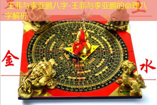  王菲与李亚鹏八字-王菲与李亚鹏的命理八字解析