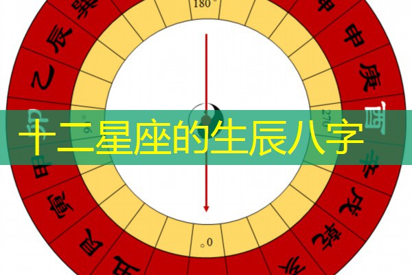  十二星座的生辰八字