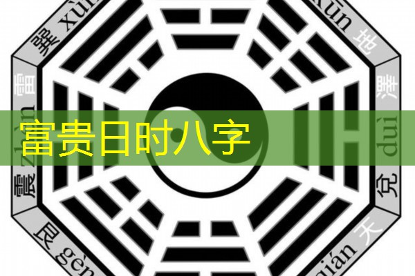  富贵日时八字