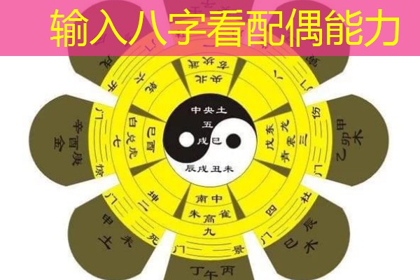  输入八字看配偶能力