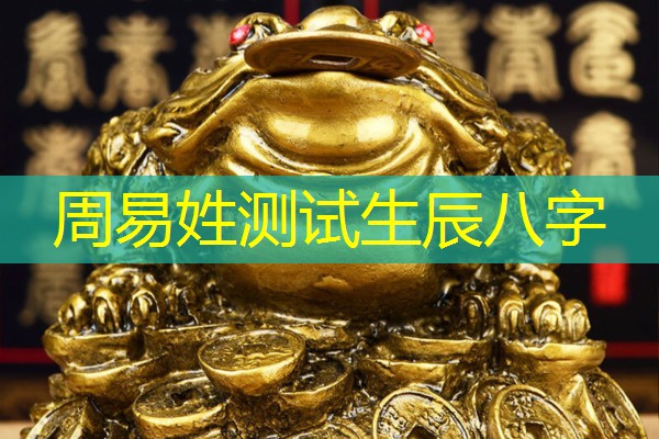  周易姓测试生辰八字