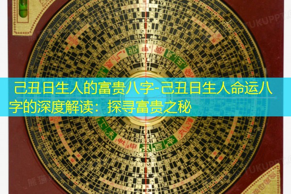  己丑日生人的富贵八字-己丑日生人命运八字的深度解读：探寻富贵之秘