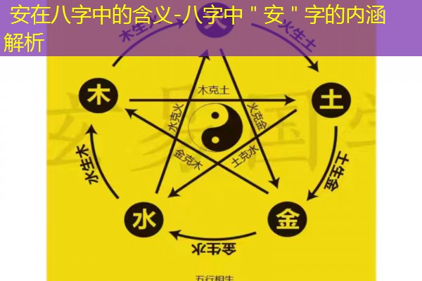  安在八字中的含义-八字中＂安＂字的内涵解析