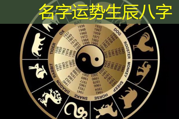  名字运势生辰八字
