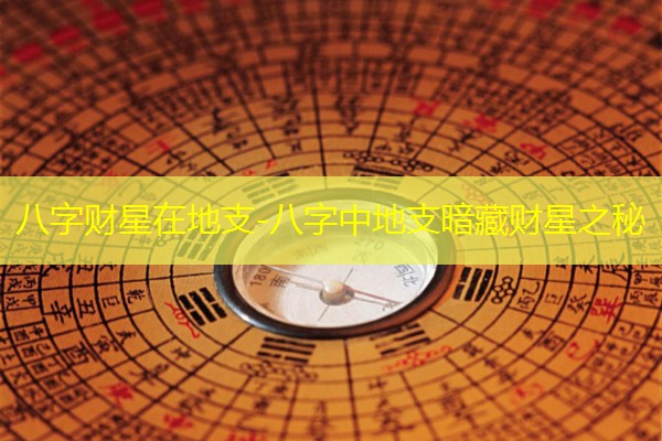  八字财星在地支-八字中地支暗藏财星之秘