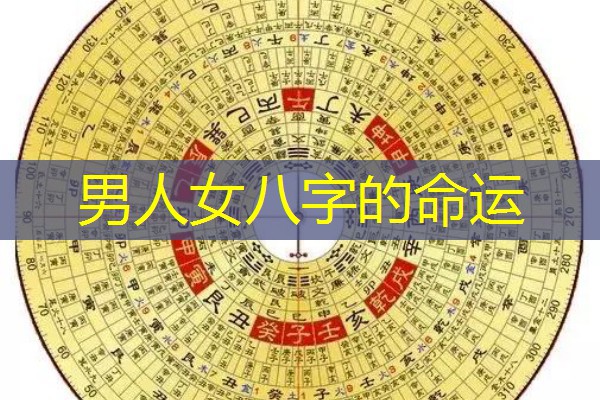  男人女八字的命运