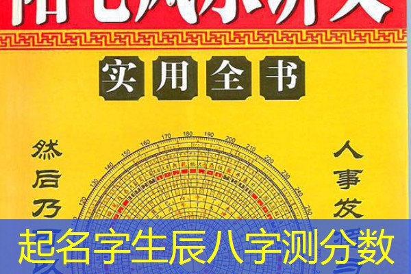  起名字生辰八字测分数