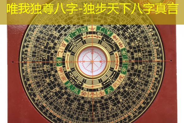  唯我独尊八字-独步天下八字真言